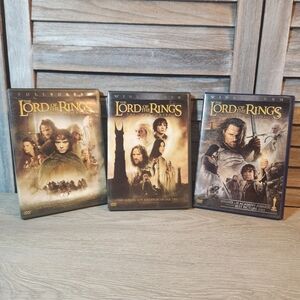 Lord of The Rings Trilogy Dvds LOTR Fellowship Two Towers Return of The Kings